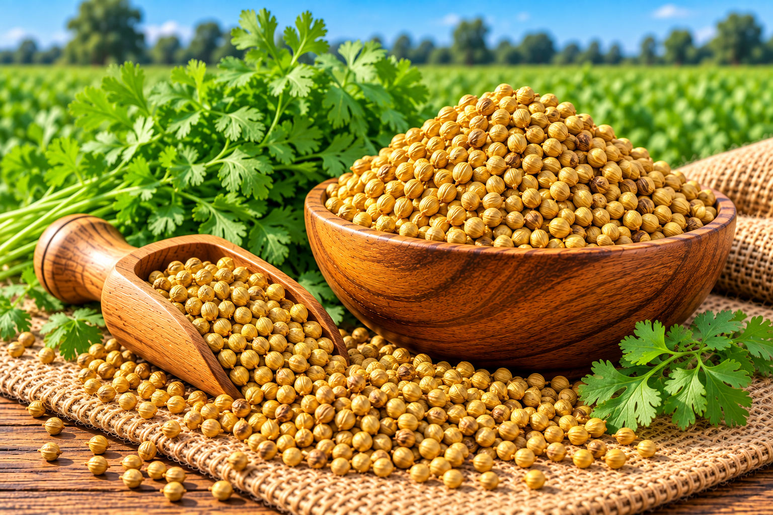 Coriander supplied by Blue Leaf Shippers Private Limited