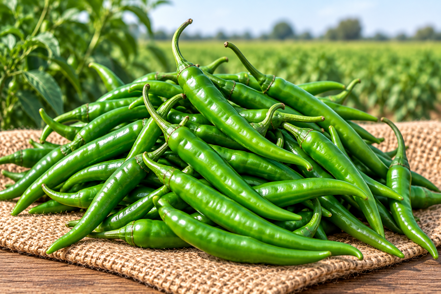 Fresh Green Chilli - Blue Leaf Shippers Private Limited